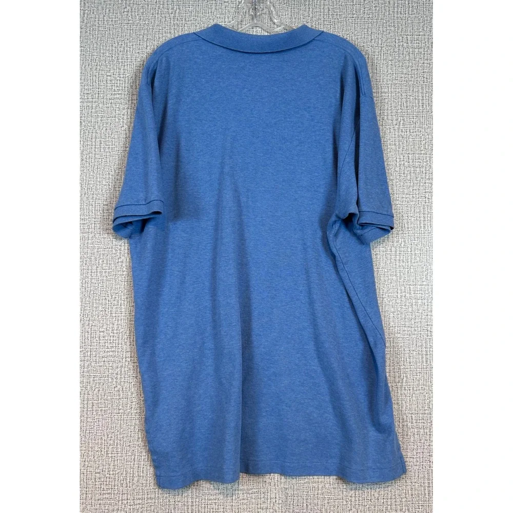 Polo Ralph Lauren Mens XL Blue Heather Cotton Short Sleeve Pony Logo‎ Polo Shirt